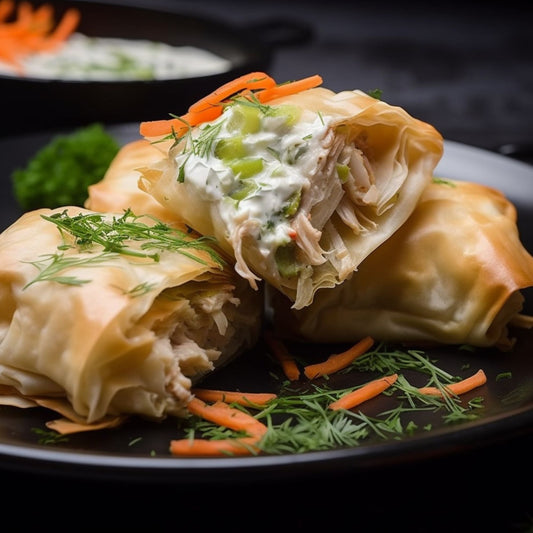 Chicken Stuffed Samosa Rolls