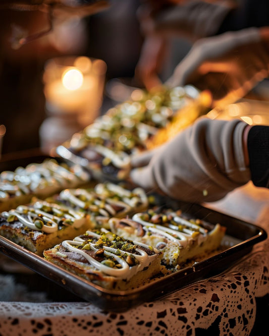 Pistachio Blondies