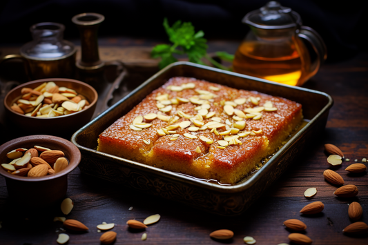 Besboosah (Semolina Cake)