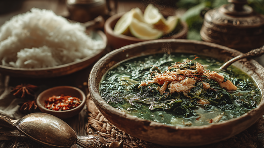 Molokhiya with Chicken (Kuwaiti Style)