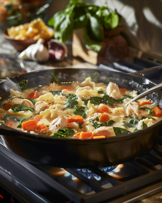 Chicken Lasagna Soup