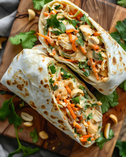 Chicken Peanut Wraps