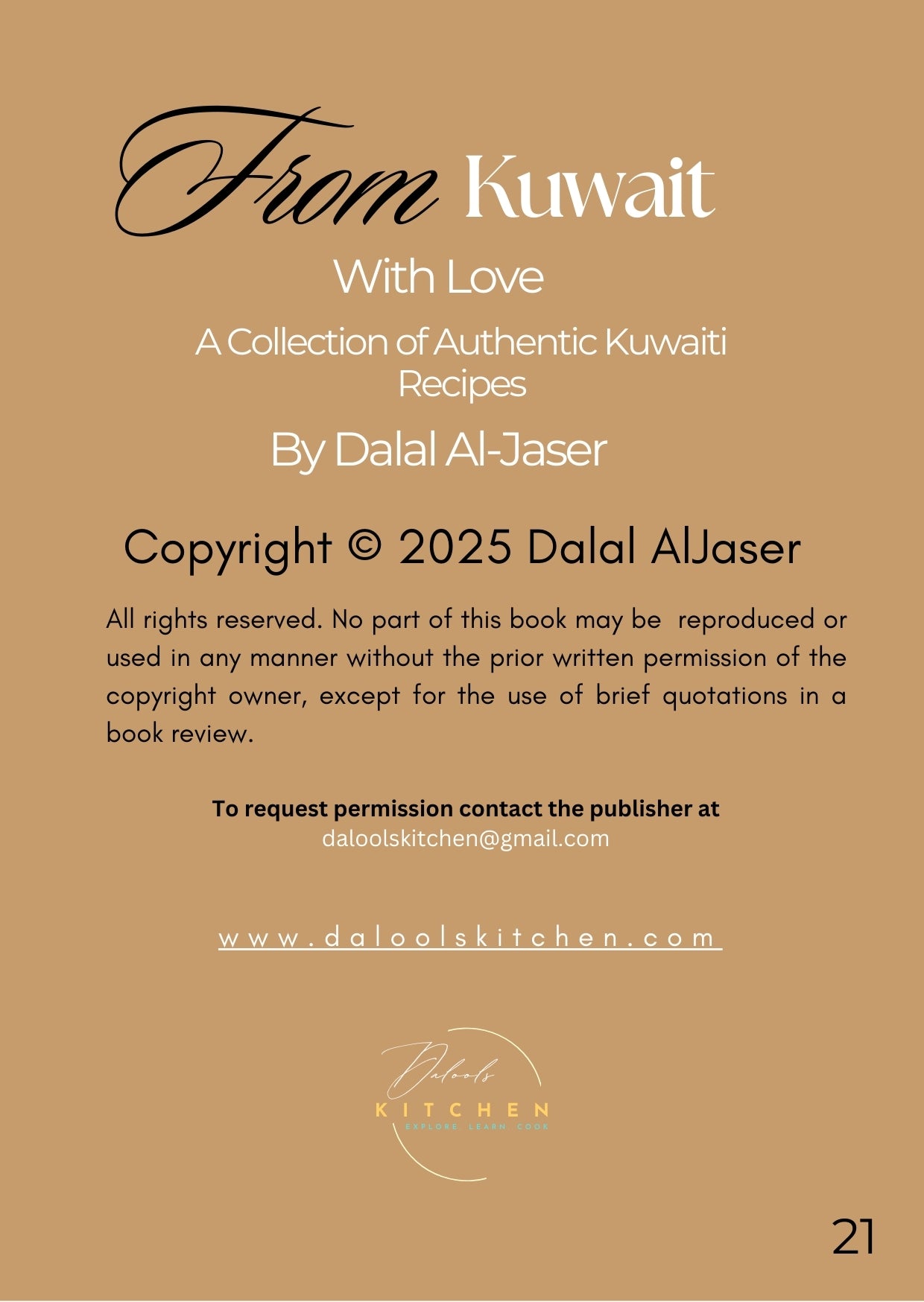 From Kuwait with Love – Free Kuwaiti Cookbook (Digital Download)