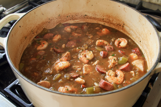 Gumbo with Chicken, Shrimp & Sausage