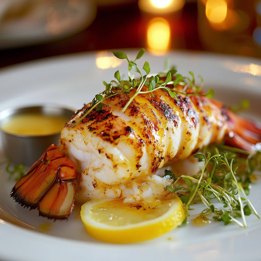 Lobster Tail with Garlic Butter & Lemon – AI Food Image (Digital Download)