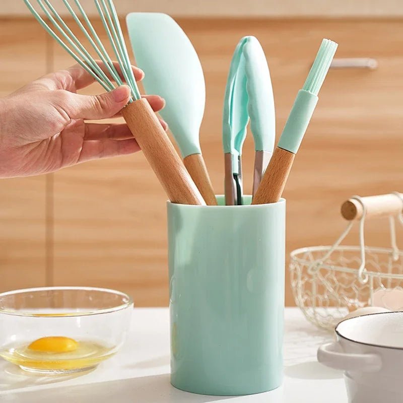 12 PCS Silicone Non-Stick Kitchenware Utensils