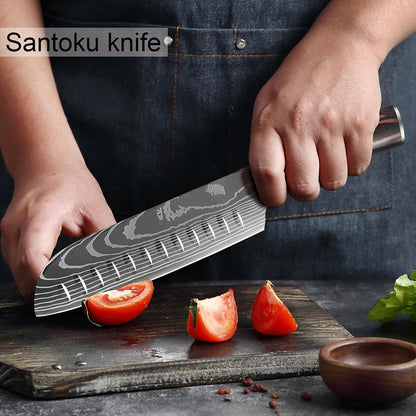 Kitchen Chef Knives Set High Carbon Stainless Steel