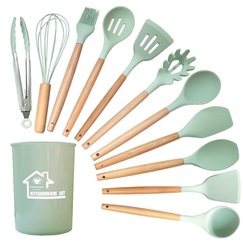 12 PCS Silicone Non-Stick Kitchenware Utensils